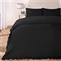 OHS Frill Edge Bedding Set Microfibre Decor Duvet Cover with Pillowcase