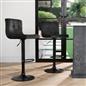 Adjustable Bar Stools x 2 Velvet Swivel Pub Seat Kitchen Breakfast Counter Chair