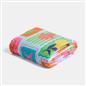 OHS Postcard Print Throw Ultra Soft Blanket Flannel Fleece Lightweight Bedspread
