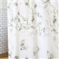 OHS Marble Shower Curtain with 12 Hooks Weighted Hem Bathtub Curtain, White/Grey