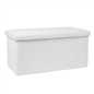 OHS Ottoman Boucle Storage Box Folding Footstool Cube Round Rectangle
