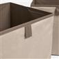 OHS Multi Pack of Matte Velvet Storage Boxes Stylish Foldable Set Square Cube