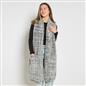 OHS Teddy Fleece Scarf Long Thermal Soft Pockets Hand Neck Warmer Marl Wrap