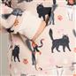OHS Pet Print Loungewear Set Hoodie Blanket Sherpa Lined Fleece Winter Nightwear