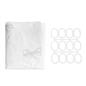 OHS Bows Shower Curtain with 12 Hooks Mould Proof Bathtub Curtains