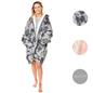OHS Oversized Sherpa Tie Dye Hoodie Zip Up Womens Sweatshirt Cardigan UK