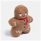 OHS Gingerbread Weighted Door Stop Xmas Decorative Boucle Stopper Wedge