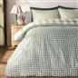 OHS Gingham Duvet Cover Bedding Set Check Quilt Pillowcase Reversible