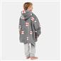Kids Hoodie Blanket Oversized Sherpa Fleece Jumper Sweatshirt Soft Warm Throw