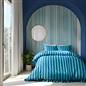 Frill Duvet Cover Bedding Set Pillowcase Stripe Quilt Luxury Double King Size