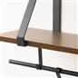 Wooden Shelving Hooks Kitchen Display Cup Holder Office Wall Storage Organiser