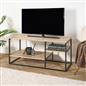 OHS Manhattan TV Stand Engineered Wood Shelves Entertainment Unit