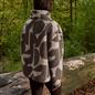 OHS Half Zip Hoodie Geometric Print Teddy Fleece Jumper Pullover Sweatshirt