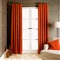 OHS Boucle Eyelet Curtains Blackout Pair Ready Made Ring Top Energy Saving