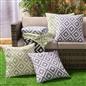 OHS Print Outdoor Cushion Covers Garden Water Resistant Filled Inserts Seat Set