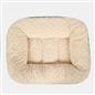 Dog Bed Washable Plush Soft Faux Fur Fleece Ribbed Pet Basket Cushion Warm Cosy