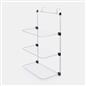 Over The Door Tiered Foldable Drying Rack Towel Storage Organiser Rail Hanger