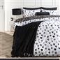 OHS Watercolour Bedding Set Hearts Microfibre Duvet Cover with Pillowcase