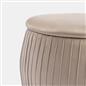 Ottoman Storage Stool Matte Velvet Pleated Home Decor Vanity Pouffe Chair Seat