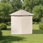 OHS Metal Garden Gazebo with Curtains Outdoor Party Tent Canopy Waterproof