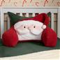 OHS Santa Cuddle Cushion Kids Soft Teddy Fleece Reading Pillow Xmas Bed Sofa