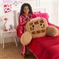 OHS Character Cuddle Cushion Soft Fleece Reading Pillow with Arms Bed Chair