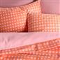 OHS Gingham Embossed Bedding Set Microfibre Duvet Cover with Pillowcase