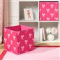 OHS Bows Storage Box Cube Folding Multipack Space Saving Shoe Toy Organiser