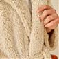 OHS Teddy Marl Fleece Soft Adults Dressing Gown Unisex Full-Length Robe