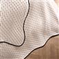 OHS Piped Scallop Throw Quilted Blanket Winter Soft Warm Bedspread