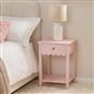 OHS Scallop Bedside Wood Nightstand 1 Drawer Storage Unit End Table Home Decor