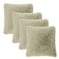 OHS Fluffy Cushion Covers 2 Pack Soft Fleece Square Pillowcases Home Decor