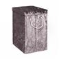 OHS Laundry Bag Crushed Velvet Foldable Compact Clothing Shoe Toy Storage Basket
