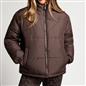 OHS Puffer Jacket Windproof Padded Winter Outerwear Cropped Zip Coat Hiking