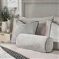 OHS Piped Edge Bolster Cushion Matte Velvet Bedroom Sofa Plump Filled Pillow