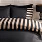 OHS Stripe Edge Bedding Set Microfibre Duvet Cover with Pillowcase