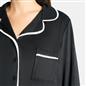 OHS Piped Edge Pyjama Set Button Through Fleece Womens Loungewear Nightwear Pjs