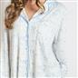 OHS Bows Pyjama Set Womens Jersey Button Through Soft Nightwear Loungewear