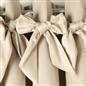 OHS Velvet Eyelet Curtains Bow Decor 2 Pair Of Ready Made Luxury Thick Ring Top