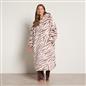 OHS Animal Prints Hoodie Blanket Sherpa Lined Fleece Wearable Throw