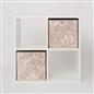 OHS Crushed Velvet Storage Boxes Cube Set Square Foldable Folding Toys Clothes