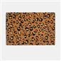 OHS Leopard Print Doormat Non Slip Indoor Outdoor Natural Coir Door Mat Rug