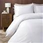 OHS Bow Tie Duvet Cover Plain Dye Soft Cosy Bedding Set with Pillowcase