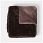 OHS Faux Fur Ribbed Fleece Throw Over Bed Blanket Supersoft, Green - 150 x 200cm