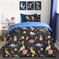 Space Duvet Cover Bedding Set Kids Pillowcases Dinosaur Soft Reversible Quilt