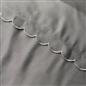 OHS Scallop Edge Bedding Set Microfibre Contrast Duvet Cover with Pillowcase