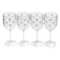 OHS Plastic Glasses Set of 2/4 Reusable Flute Champagne Cocktail Glass Picnic