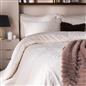 OHS Bow Tufted Bedding Set Teddy Fleece Super Soft Duvet Cover with Pillowcase