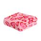 OHS Heart Leopard Throw Ultra Soft Blanket Flannel Fleece Lightweight Bedspread