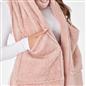 OHS Long Teddy Fleece Scarf Pocket Soft Wrap Plush Womens Shawl Neck Hand Warmer